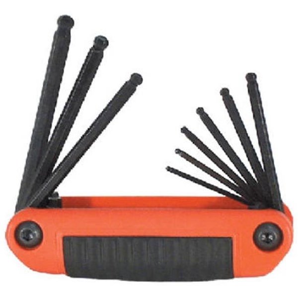 Eklind Eklind 25919 9-In-1 Medium Fold Up Ball Hex Key Set 665141